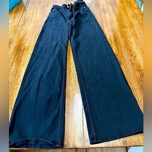 H & M black loose jeans. Size 0
